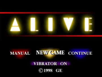 Alive (JP) screen shot title